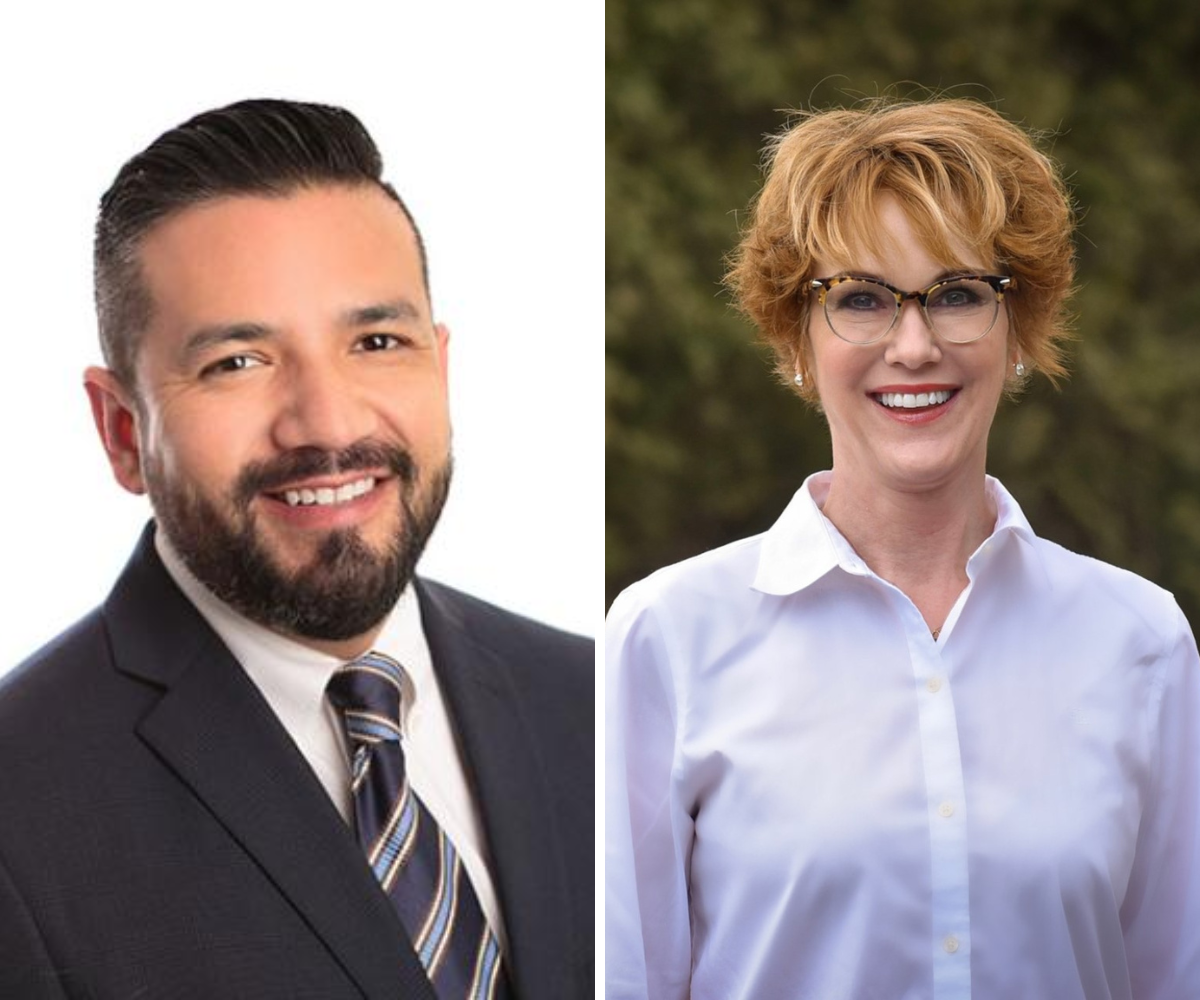 headshots of Gary Sanchez and Julie Gilbert