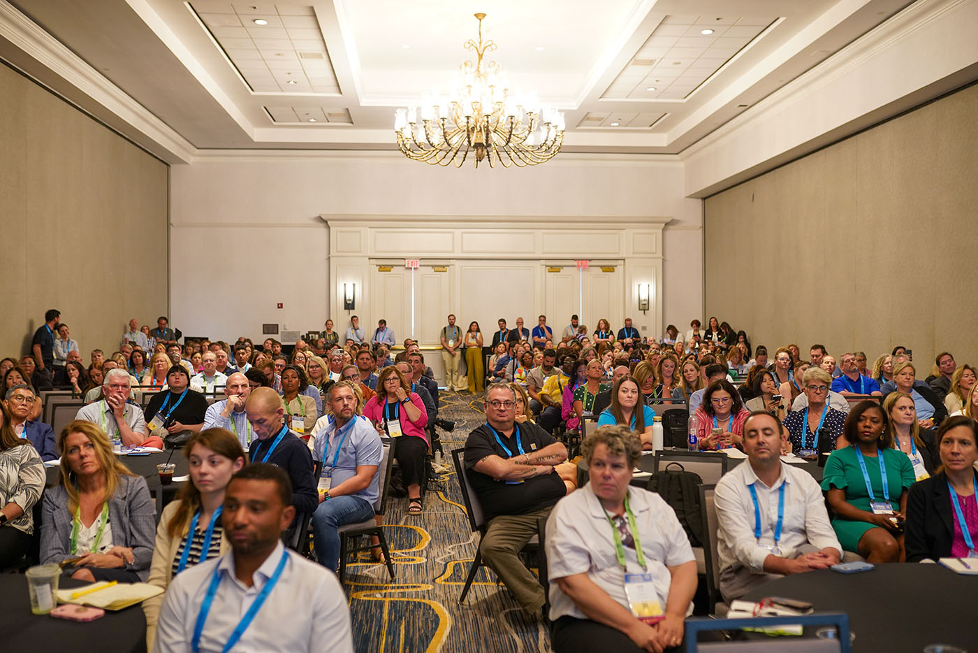room of attendees at Annual Convention listening to the speaker