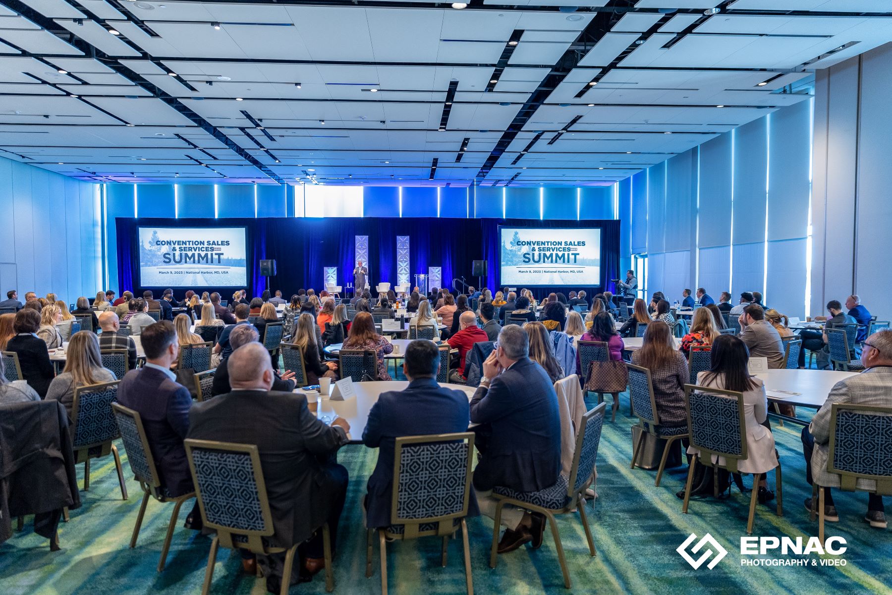 group of attendees at a Convention Sales & Services session