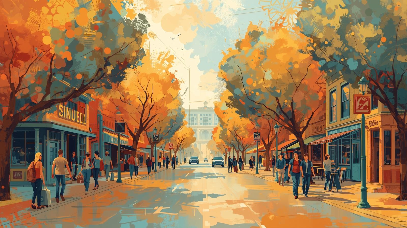 Main Street Illustration