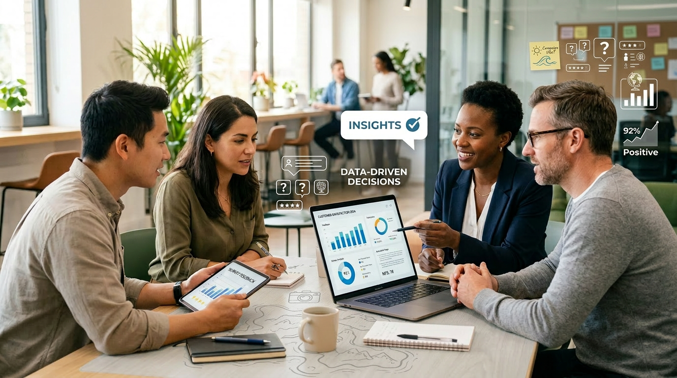 Team working on a project