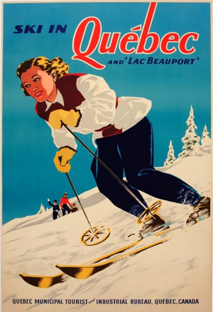 Retro 1960s ad for Quebec