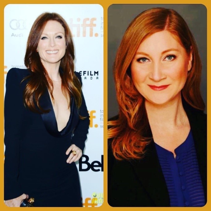 Side by side compairson of Julianne Moore and Julie Holmen