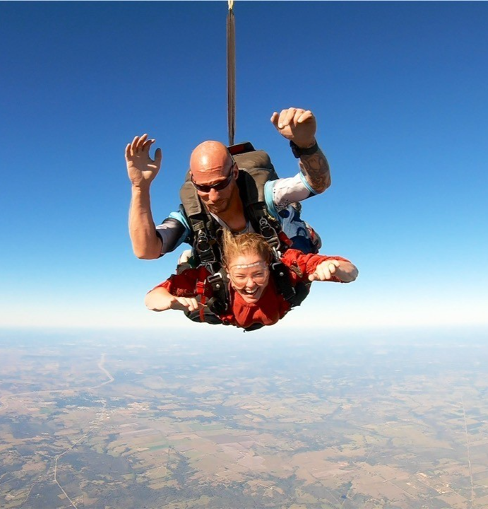 Kristy skydiving