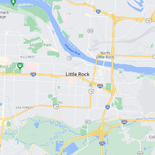 Little Rock, AR map