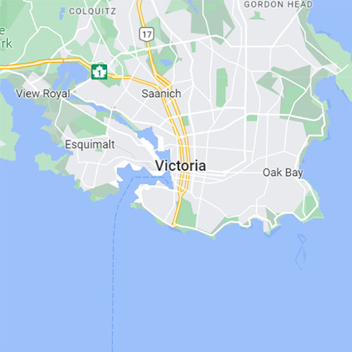 Greater Victoria map