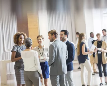 networking at a conference