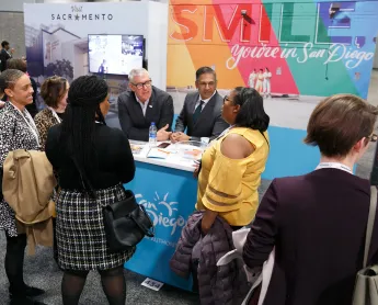 2020 Destination Showcase booth