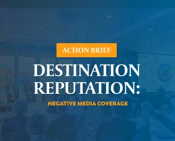 cover of destination reputation action brief: media coverage