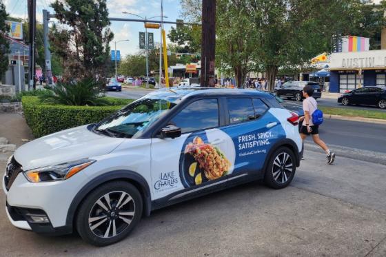 Visit Lake Charles wrapped Car