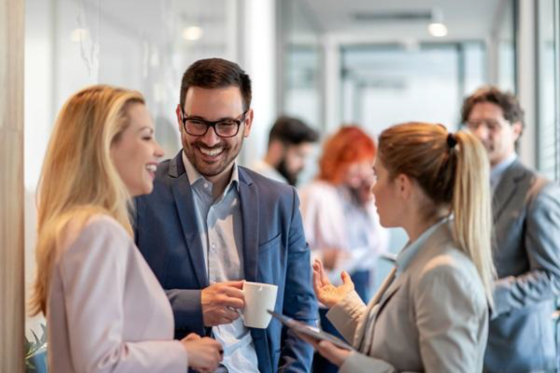 networking at a conference