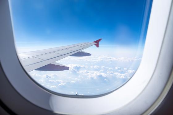 view from plane window
