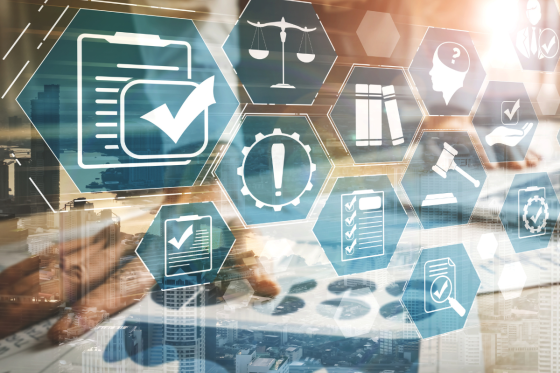 AI represented through a graphic