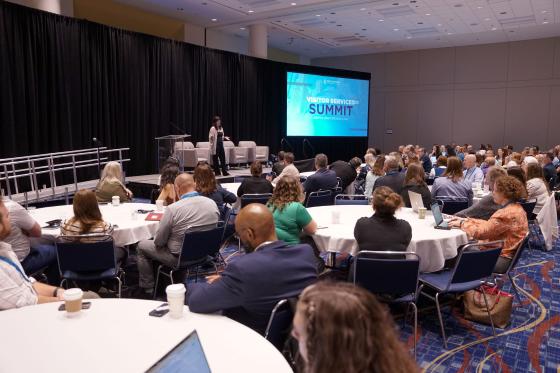 Alyssa presenting at Visitor Services Summit