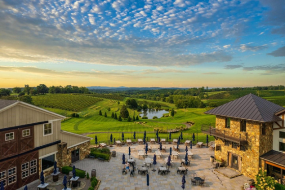 View of Loudoun VA during sunset