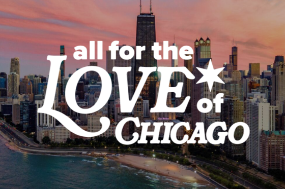 All for the love of Chicago graphic