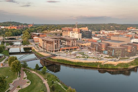 Eau Claire drone shot