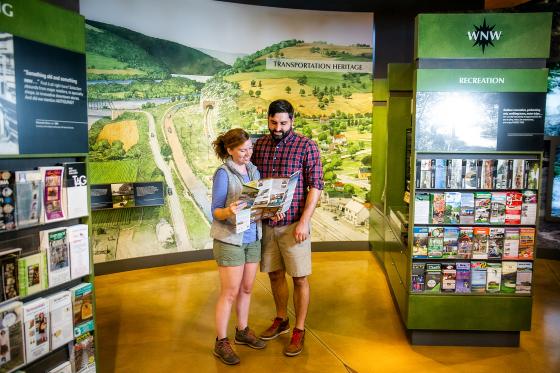 Hikers in Frederick Visitor Center.jpg
