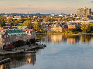 alexandria virginia at sunset