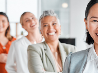 diverse group of women in the workplace