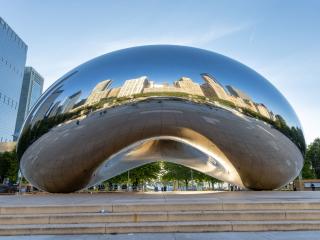 bean sculpture in Chicago