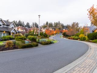 houses in a neighborhood