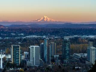 mount hood at sunset