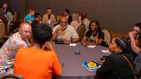 Roundtable discussion at 30 Under 30 speed networking event at 2023 Annual Convention in Dallas, TX