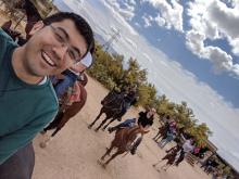 David Breisch riding horses in Arizona