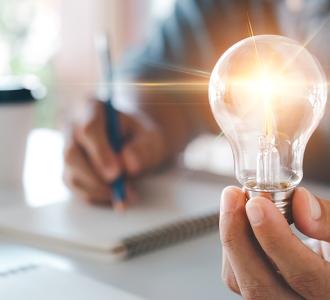 lightbulb representing strategic issues and opportunities
