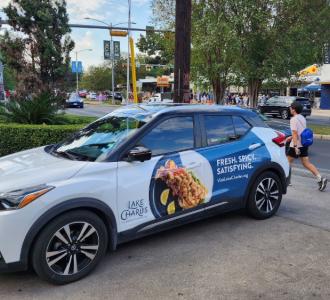 Visit Lake Charles wrapped Car