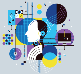 AI stock graphic