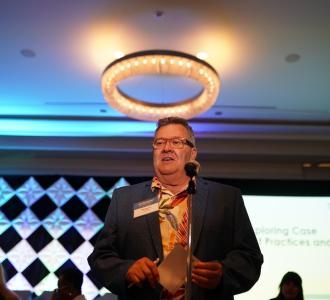 Speaker at visitor services summit