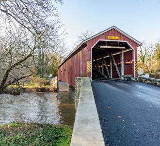 covered bridge in lancaster, PA