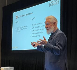 David Peacock speaking at Advocacy Summit