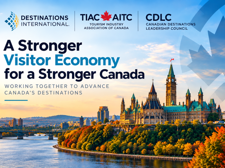 Destinations International and Tourism Industry Association of Canada Announce Strategic Partnership to Strengthen Canada&#039;s Visitor Economy