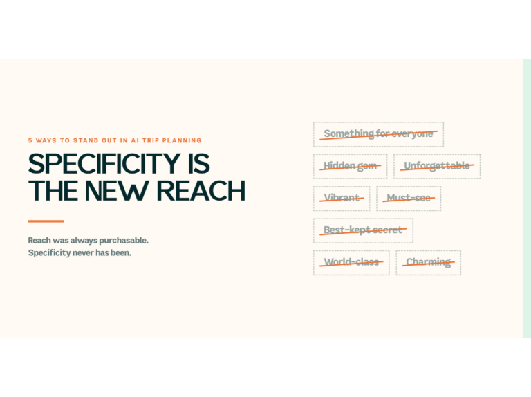 Specificity Is the New Reach: 5 Ways to Stand Out in AI Trip Planning